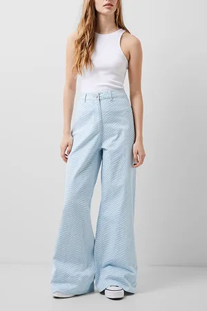 French Connection Hadley Ateena Twill Trousers Blue
