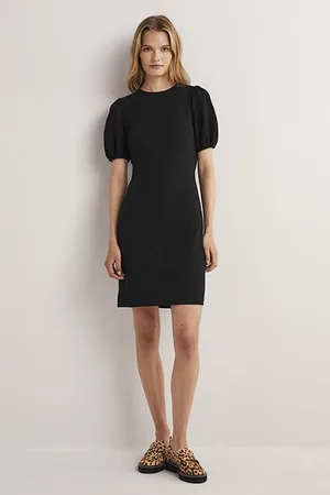 Boden Cut Out Jersey Mini Dress Blk