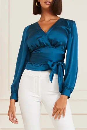 Guess GUESS Wild Flower Blouse Blue Opal