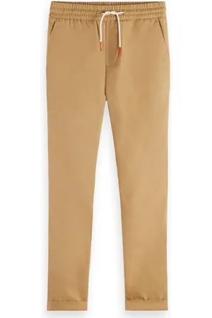 Scotch&Soda Relaxed Slim Fit - Organic Cotton Twill Pants Sand