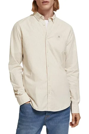 Scotch&Soda Essential Stripe Poplin Shirt Mystic Pink White Stripe