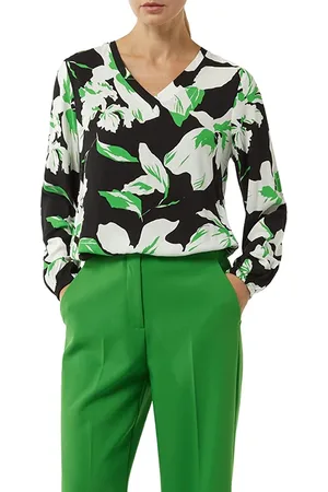 Comma, Blouses Grey/black