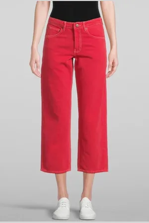 American Vintage Le Droit Cropped 5 Pockets Pants Fraise Vintage