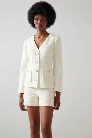 LK Bennett Hanna Overshirt Cream