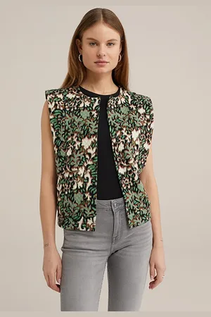 WE Fashion Gilet Green