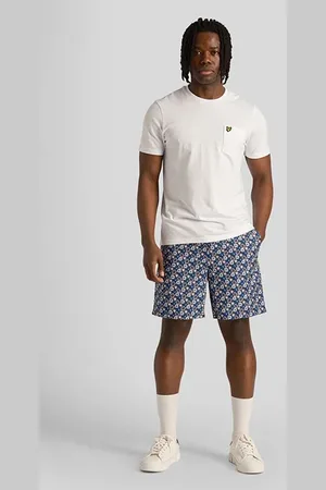 Lyle & Scott Floral Print Resort Short Dark Navy