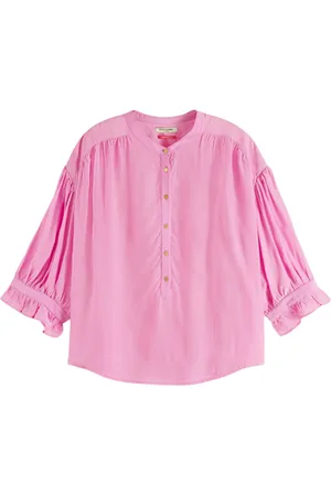 Scotch&Soda Elbow Sleeve Easy Popover Orchid Pink