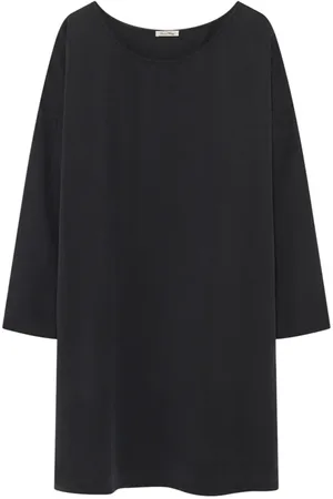 American Vintage Boat Collar 7/8 Sleeves Dress Carbone