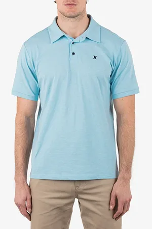 Hurley H2o Dri Ace Slub Polo Short Sleeve Sea Haze