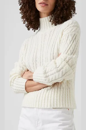 French Connection Jacqueline Cable Hg Nk Jumper Emberglow