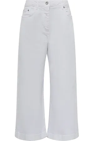 French Connection Comfort Recycled Culottes Summer White