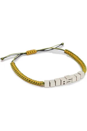 AllSaints Kiyo As Bracelet Silver/green/tan