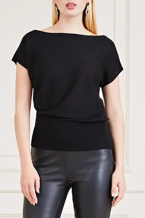 Guess GUESS Amelie Off Shoulder Jet Black A996