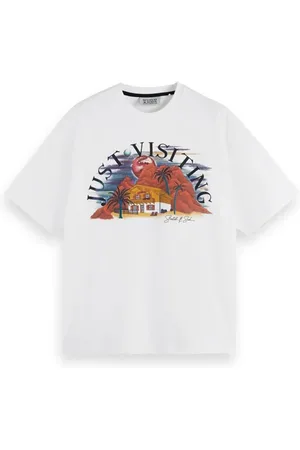 Scotch&Soda Space Artwork T-shirt White