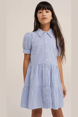 WE Fashion Dress Mid Length Light Blue