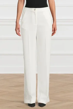 Guess GUESS Sarah Wide Pants Pale Pearl