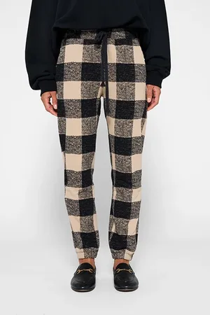 10 days Cropped Jogger Check Black