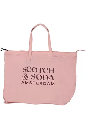 Scotch&Soda Unisex Foldable Tote Bag Pink