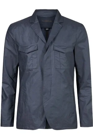 John Varvatos Slim Fit Concealed Placket Jacket With P Night Sky
