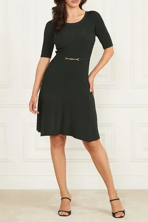 Guess GUESS Laila Rib Dress Chenille Green
