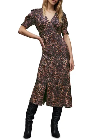 AllSaints Drea Anita Dress Natural Brown