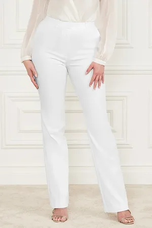 Guess GUESS Franca Flare Pant Pale Pearl