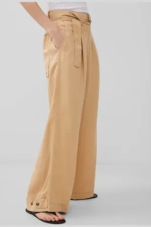 French Connection Elkie Twill Trouser Brown