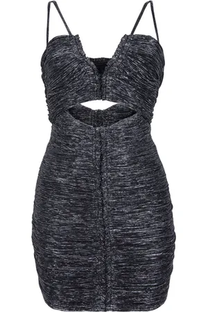 AllSaints Dani Shimmer Dress Silver