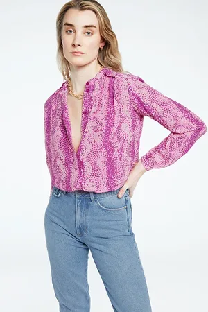Fabienne Chapot Sunset Blouse Apricot/magic Magent