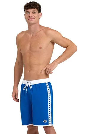Arena Icons Team Stripe Unisex Bermuda Royal-white
