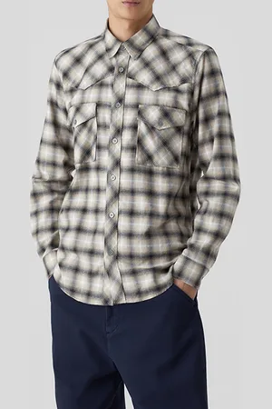 Closed Western Shirt Dried Leaf
