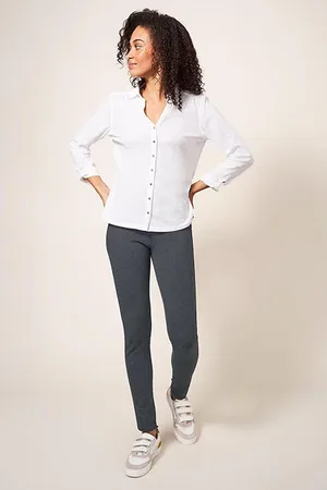 White Stuff Jodie Ponte Jegging Grey Marl