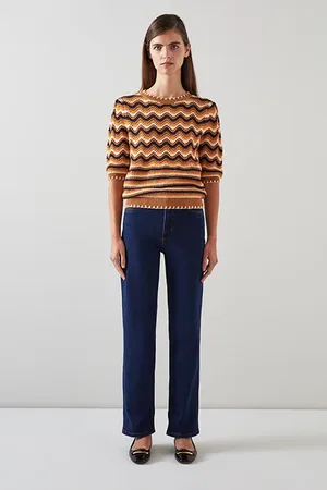 LK Bennett Soni Knit Knitted Sweater Multicolor