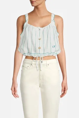 FORTE FORTE Forte Forte Pinstripe Linen Top Antille
