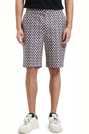 Scotch&Soda Drift- Printed Lightweight Cot Polka Navy Blue