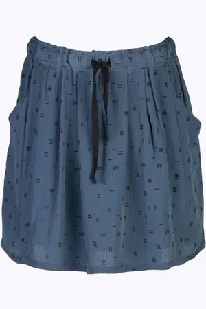 BY-BAR Girls Sally Graphic Print Skir Blue