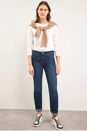 White Stuff Straight Jeans Mid Denim