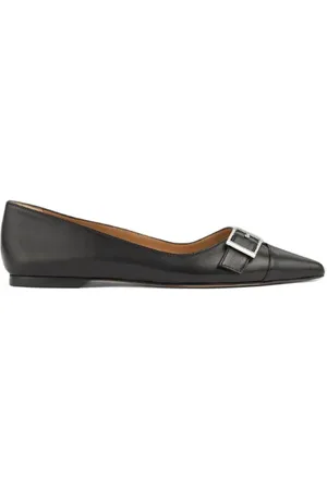 LK Bennett Brynn Curved Ballerina Shoes Black