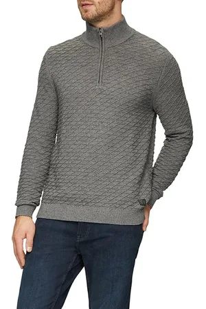 QS by s.Oliver Pullover Grey/black