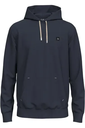Scotch&Soda Regular Fit Essential Badge Hoodie In Organic Cotton Night
