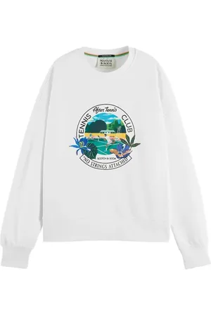 Scotch&Soda Loose Fit Crewneck Sweater White