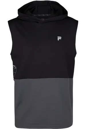Fila Rapallo Sleeveless Hoody Black Beauty-iron Gate