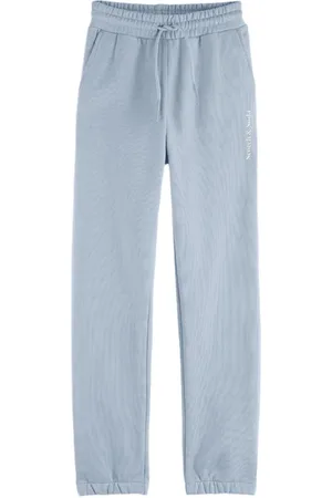 Scotch&Soda Relaxed-fit Sweatpants In Organic Cotton Cloudy Blue