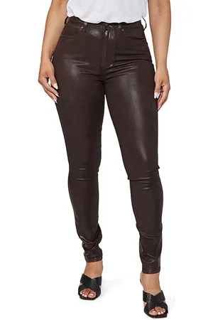 Paige Cheeky Ultra Skinny Chicory Coffee Luxe Coating