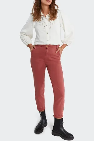 ICODE Ecru Eyelet Embroidery Dickey Shirt