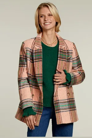 River Woods Multi Checked Blazer 4 Buttons