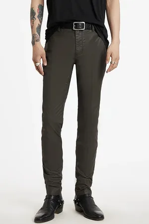 John Varvatos Motor City Fit - Zip Fly Low Rise Slim F Deep Olive