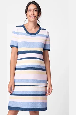 Séraphine Maternity Stripe Knit Dress Multi