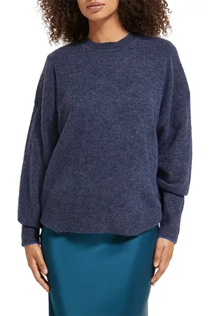 Scotch&Soda Fuzzy Crew Neck Pullover Dusty Blue Melange