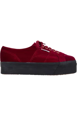 Superga 2790velvetw Dkred
